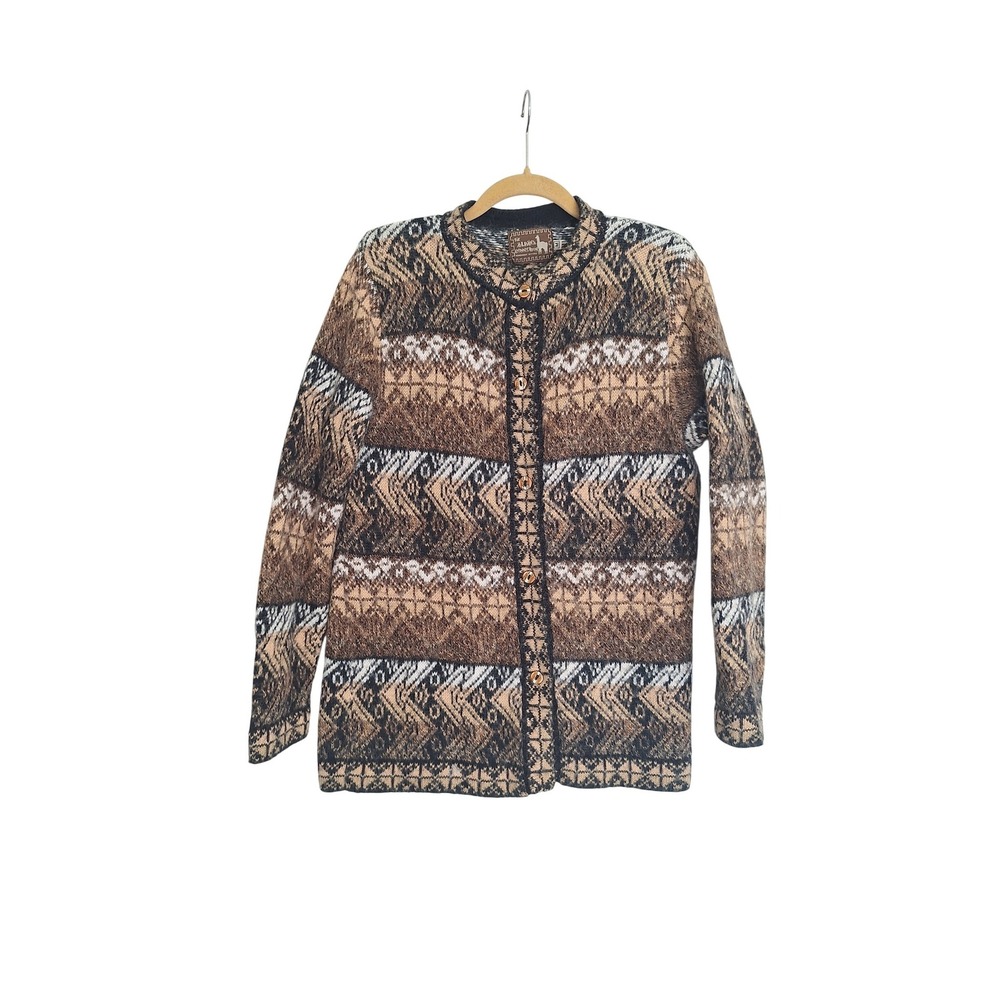The Alpaca Connection Cardigan Women's M Multicolor Peru